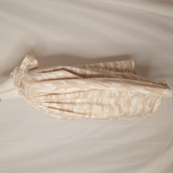 Lucky Brand Camouflage Open Front Lightweight Hooded Fleece Lined Sweatshirt S - Picture 4 of 11